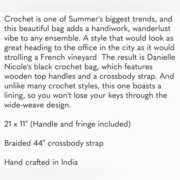 Crochet satchel - Picture 12 of 12